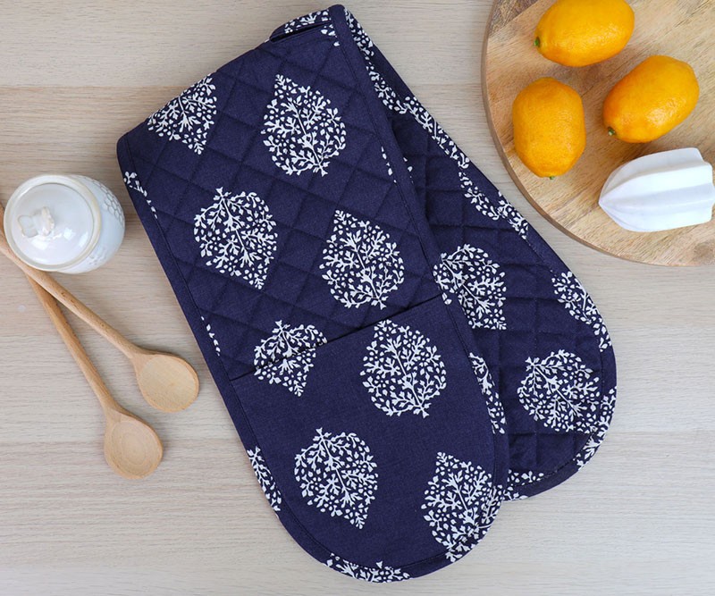 Avalon Indigo Double Oven Mitt