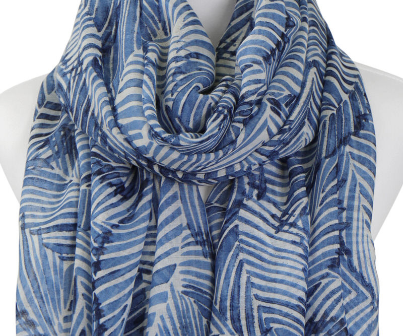 Saxby Blue Palms Scarf