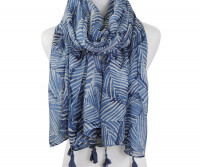 Saxby Blue Palms Scarf