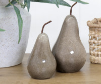 Small Colo Vale Ceramic Pear - Chestnut