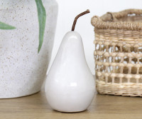 Small Alpine Ceramic Pear - Cloud Grey