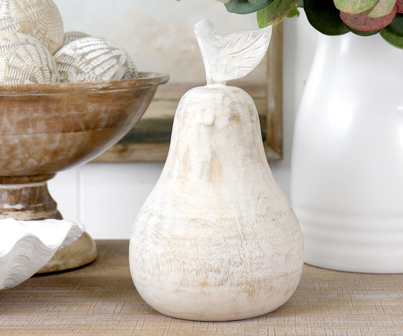 Corsica Wooden Pear - Whitewash