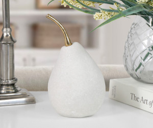 Large Lustre Marble Pear