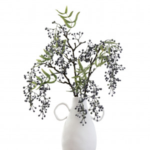 Blue Pepper Berry Spray, designed to add lasting floral or foliage detail to an interior display