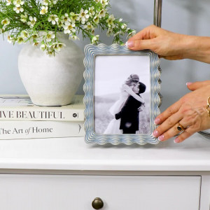 Biarritz Blue Waves Photo Frame 5x7"