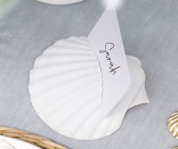 Set 8 Scallop Shell Place Card Holders