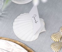 Set 8 Scallop Shell Place Card Holders