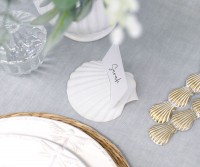 Set 8 Scallop Shell Place Card Holders