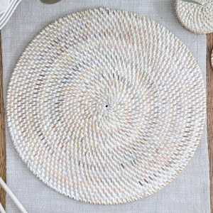 Brooklyn Whitewash Rattan Placemat