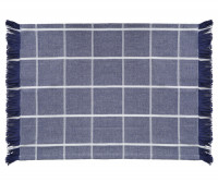 Set 4 Campbell Check Placemats - Denim Blue