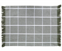 Set 4 Campbell Check Placemats - Olive Green