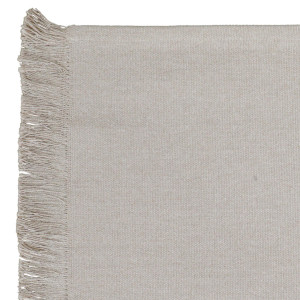 Set 4 Taupe Bronte Fringe Placemats, a practical fabric accent for dressing and protecting a household surface