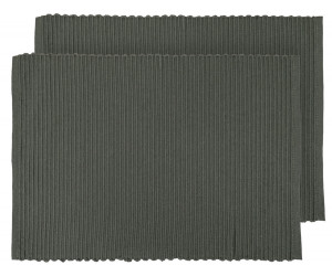 Set 4 Olive Tallis Ribbed Placemats