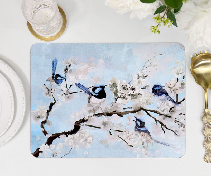 Set 4 Mayfield Fairy Wren Placemats
