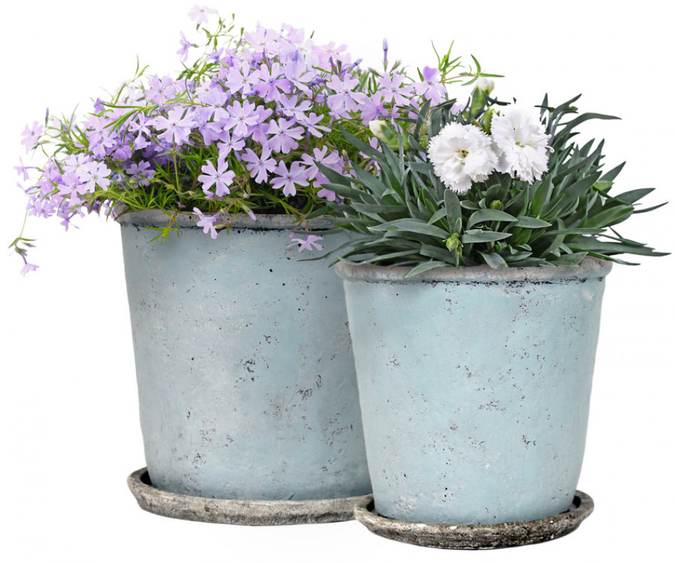Medium Harrington Bluewash Taper Plant Pot