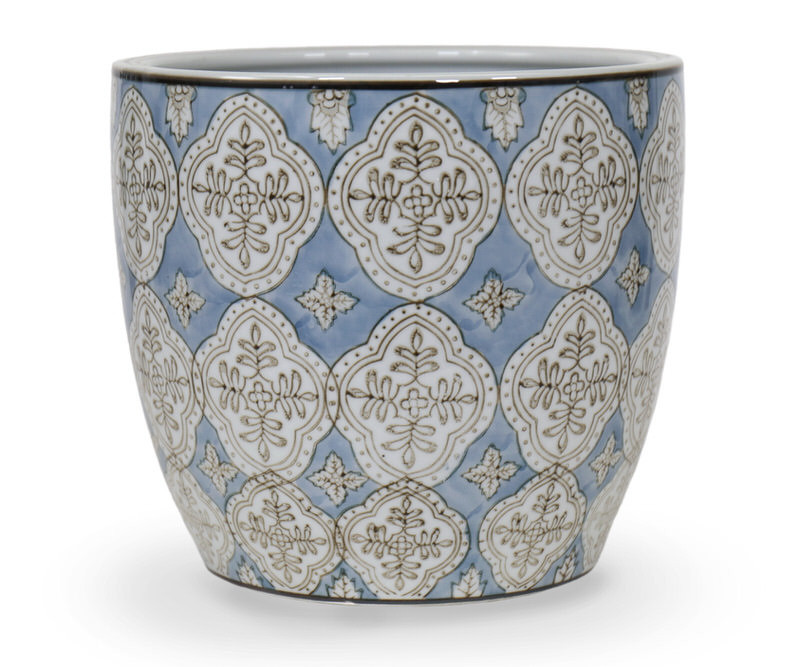 Medium Carlisle Blue Planter