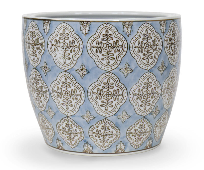 Large Carlisle Blue Planter
