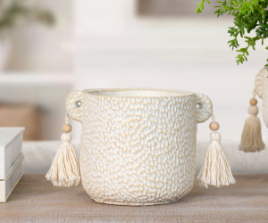 Small Marrakesh Tassel Plant Pot