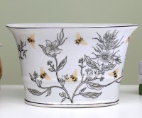 Golden Bee Oval Planter Pot - Large