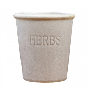 Large Dorset Taupe Herb Pot, shown as a standalone product for clear identification