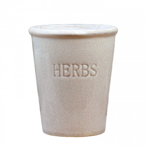 Small Dorset Taupe Herb Pot