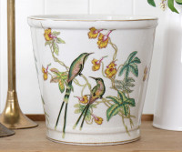 Large Emerald Hummingbird Planter Pot