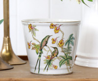 Small Emerald Hummingbird Planter Pot