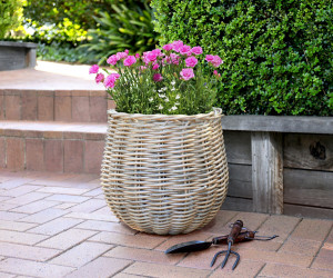 Large Carlotta Polyrattan Basket