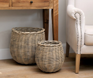 Small Carlotta Polyrattan Basket