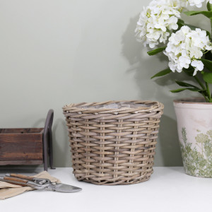Large Amalfi Rattan Planter Basket