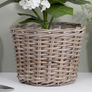 Large Amalfi Rattan Planter Basket