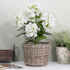 Large Amalfi Rattan Planter Basket