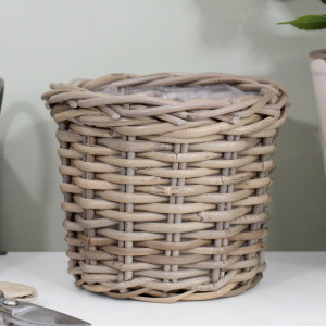 Small Amalfi Rattan Planter Basket