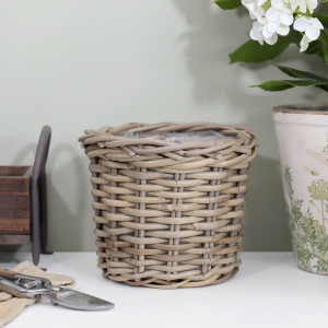 Small Amalfi Rattan Planter Basket
