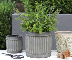 Large Chandler Vintage Metal Planter