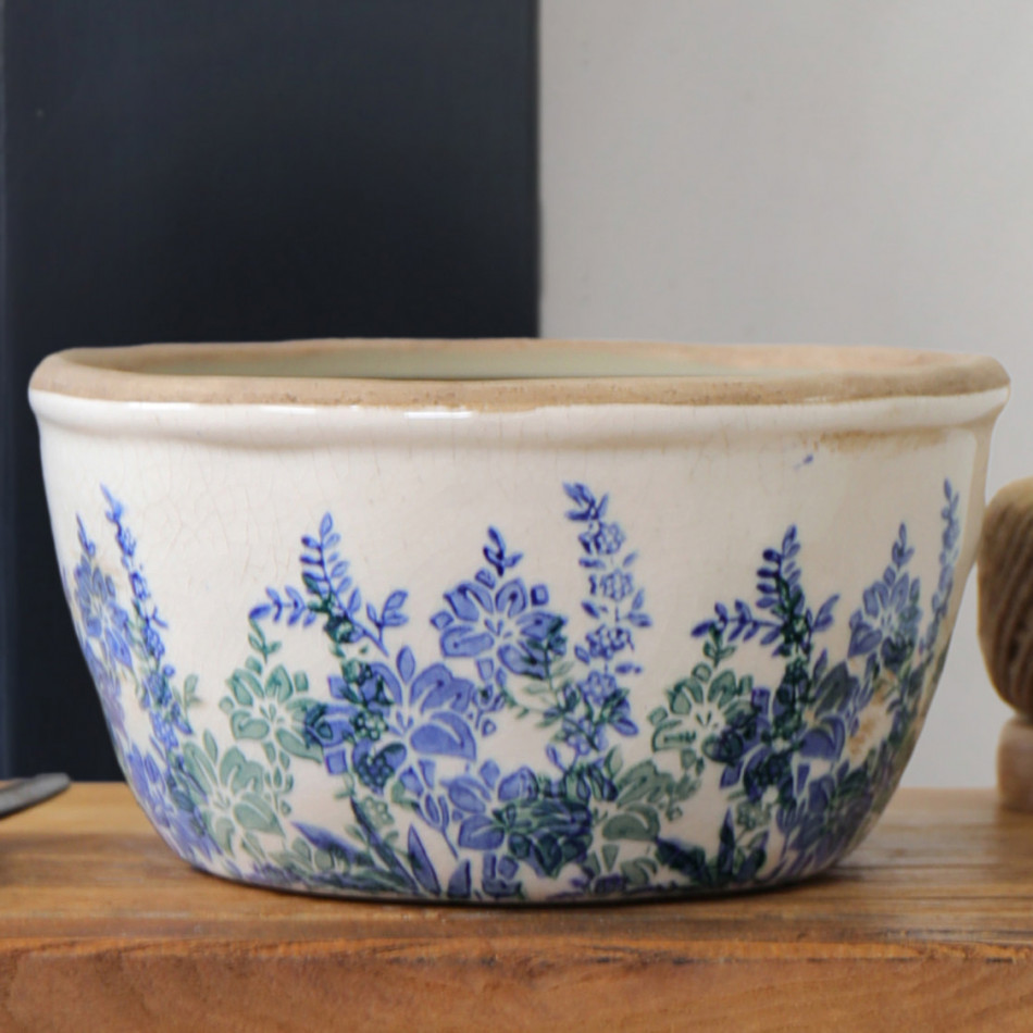 Small Sevenoaks Lavender Shallow Pot, shown as a standalone product for clear identification
