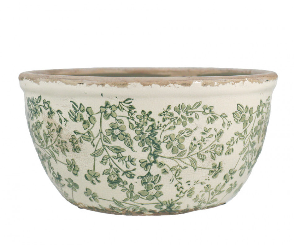 Large Hayward Green Shallow Planter