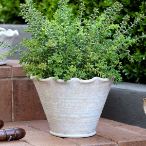 Large Taper Penshurst Wave Plant Pot, a plant display piece suited to adding greenery to a styled space