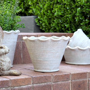 Large Taper Penshurst Wave Plant Pot, designed as a decorative container for a favourite plant