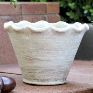 Small Taper Penshurst Wave Plant Pot, designed as a decorative container for a favourite plant