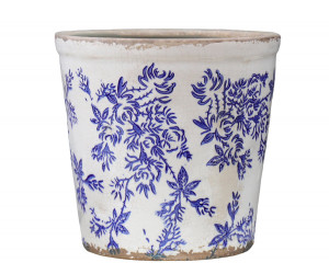 Medium Arden Blue Floral Planter