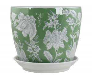 Large Florence Green Planter Pot
