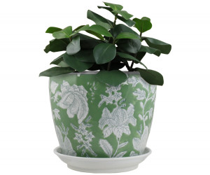 Large Florence Green Planter Pot