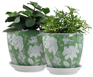 Large Florence Green Planter Pot