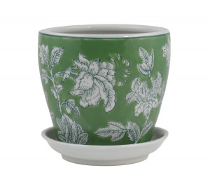 Extra Small Florence Green Planter Pot