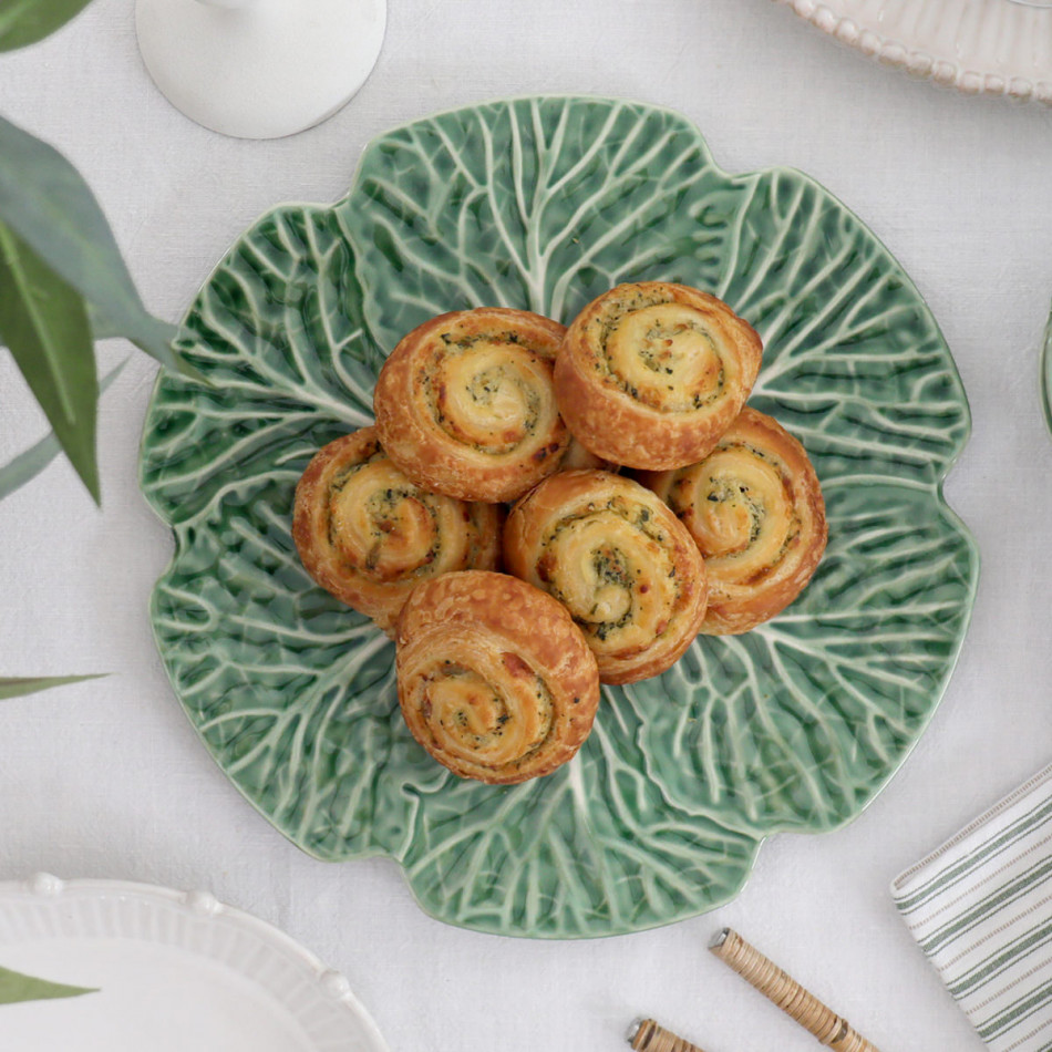 Savoy Cabbage Leaf Plate, a tabletop piece for serving or decorative display