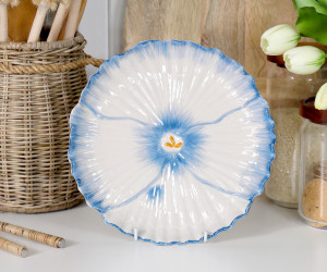 Jardin Flower Plate - Cornflower
