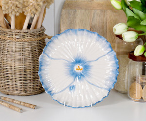 Jardin Flower Plate - Cornflower