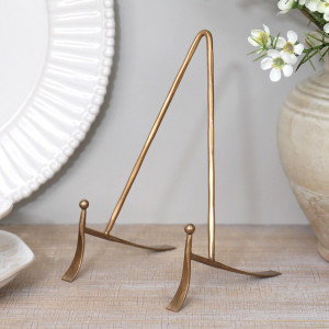Large Gallery Gold Plate Stand