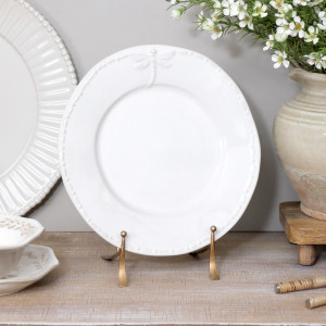 Large Gallery Gold Plate Stand, a tabletop piece for serving or decorative display